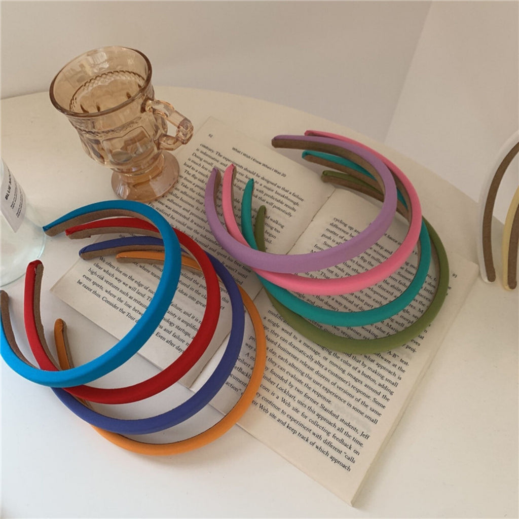 68pcs Satin Headbands Set for Women & Girls | 10mm Alice Bands Hair Accessories (Multi-Color)