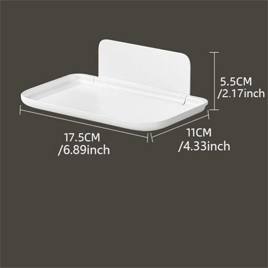 2pcs Folding Wall Mounted Shelf | Punch-Free Space Saving Storage Rack