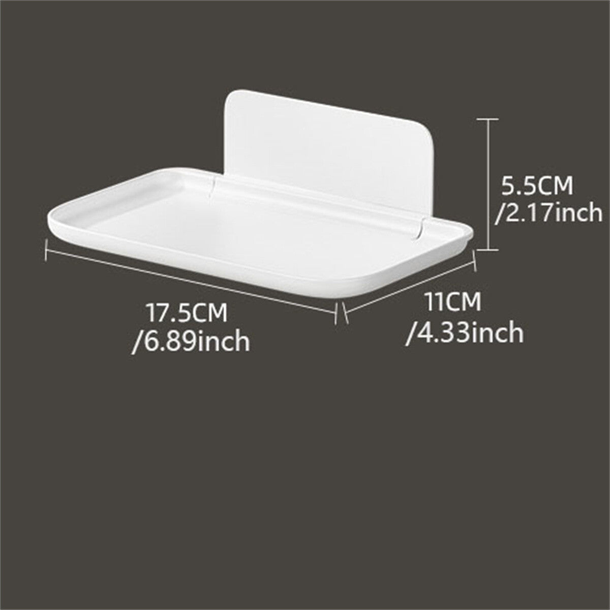 2pcs Folding Wall Mounted Shelf | Punch-Free Space Saving Storage Rack