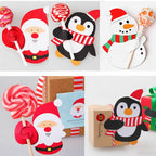 50~200x Christmas Party Lollipop Lolly Holder Sugar-loaf Paper Card Holder Xmas