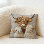 5PCS 45x45cm Square Cushion Covers - Polyester Throw Pillow Cases for Sofa Home Decor