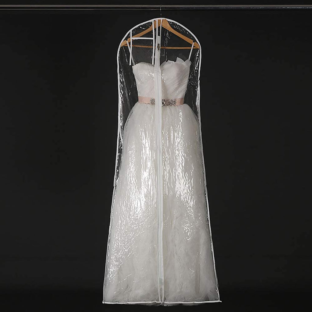 Clear Garment Bag Dustproof Dress Cover PVC Wedding Dress Suit Storage Bag