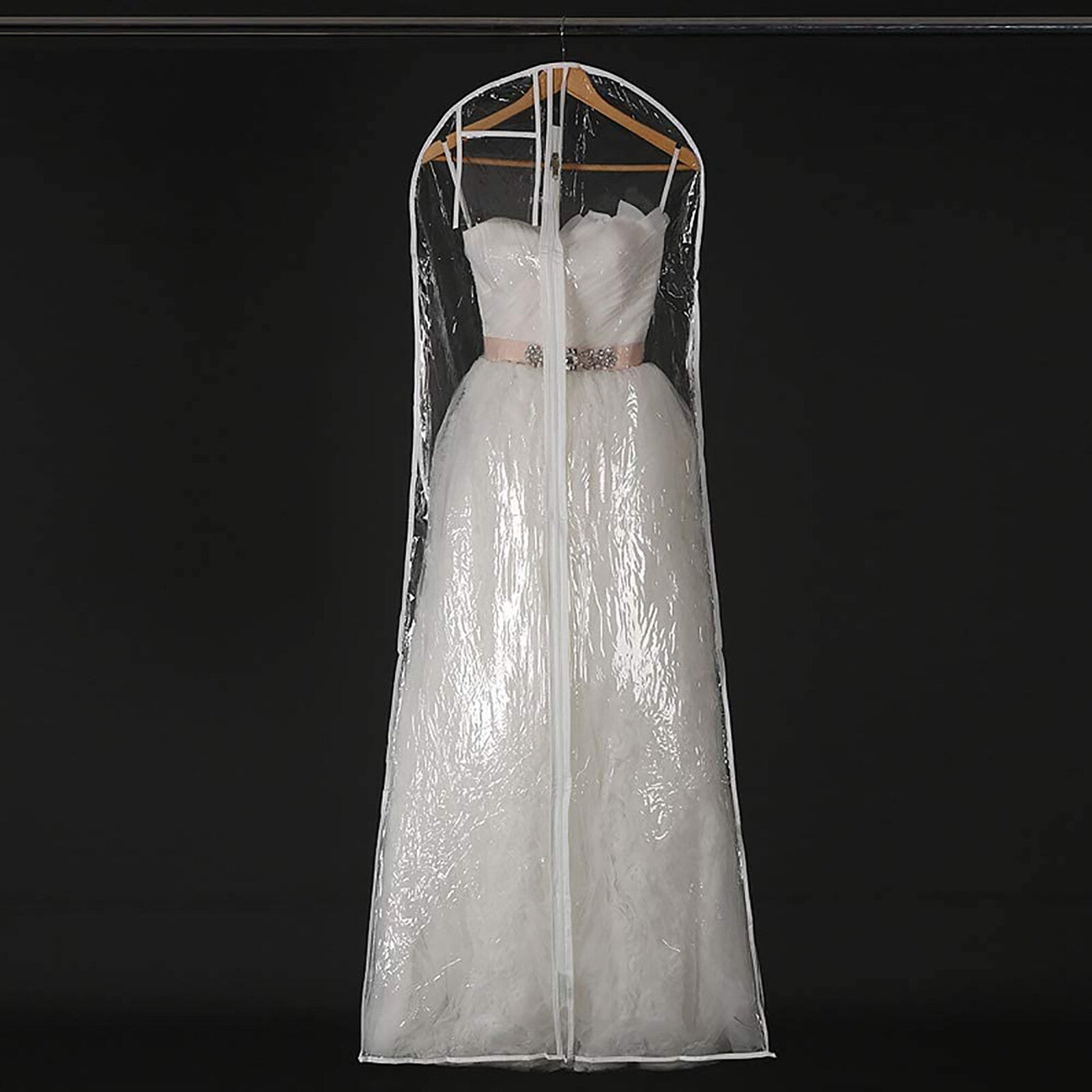 Clear Garment Bag Dustproof Dress Cover PVC Wedding Dress Suit Storage Bag