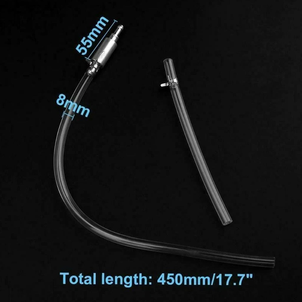 2PCS Brake Bleeder HoseHydraulic Brake Bleed Hose One Way Check Valve Tube AU