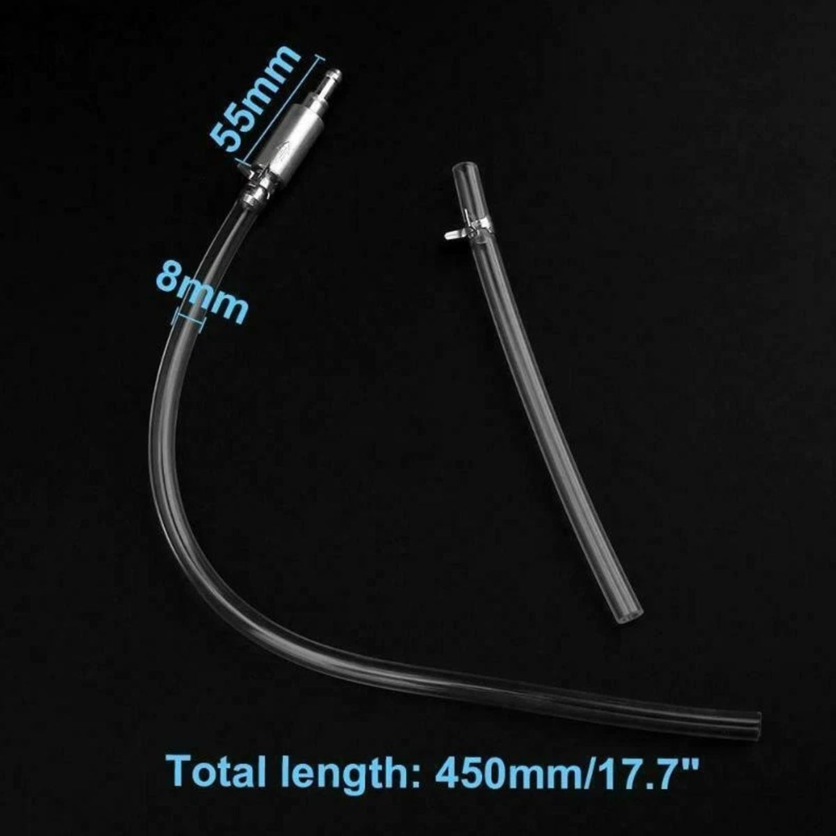2PCS Brake Bleeder HoseHydraulic Brake Bleed Hose One Way Check Valve Tube AU