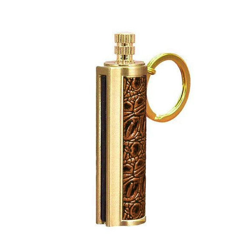 Waterproof Fire Starter Flint Match Keychain – Metal Survival Lighter for Camping