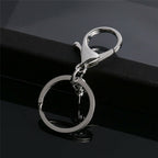 40PCS Keychain Lobster Clasps with Split Rings - Swivel Keyring Hooks for Lanyards and DIY Crafts
