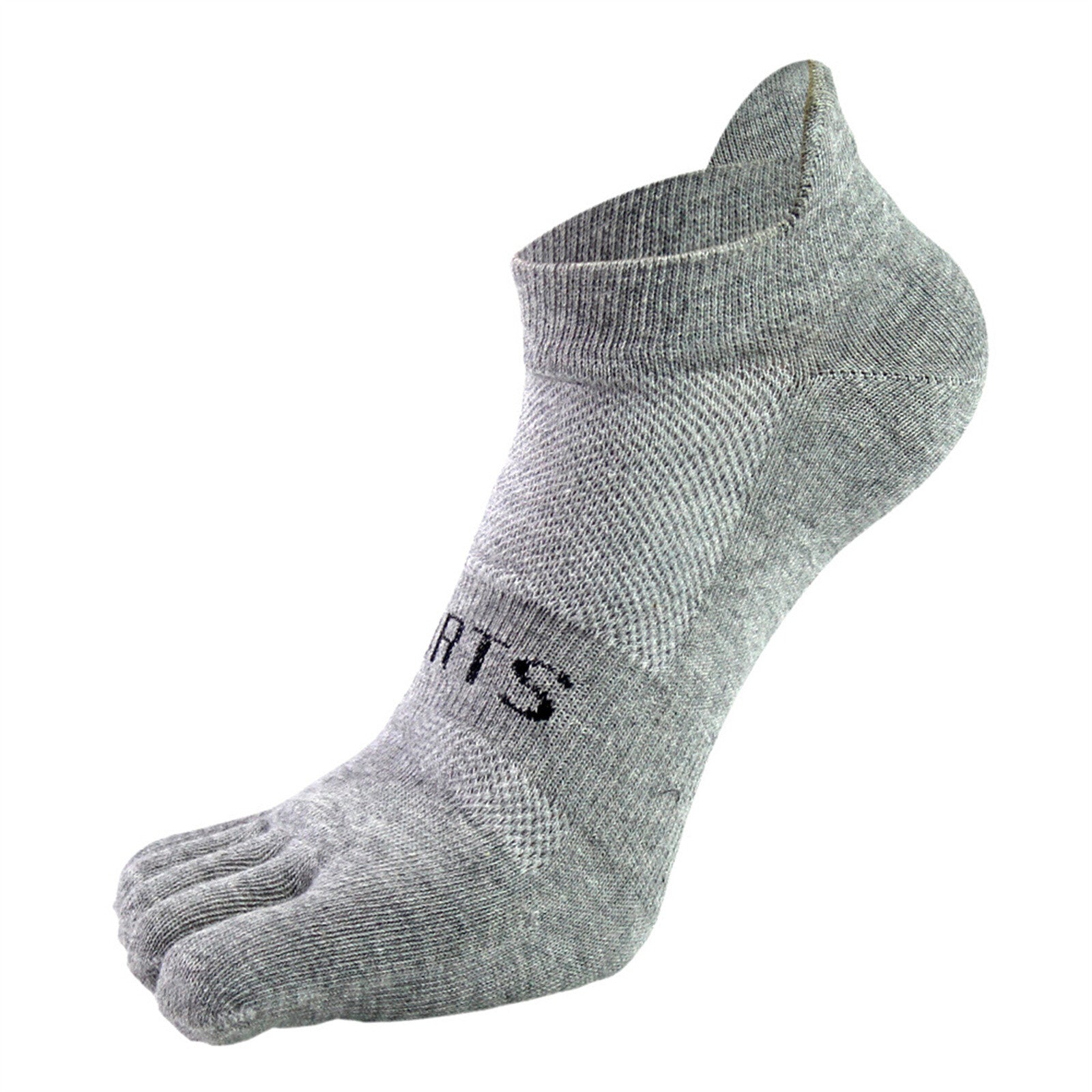 4 Pairs Cotton Toe Socks for Men and Women - Ankle Five Finger Athletic Running Socks