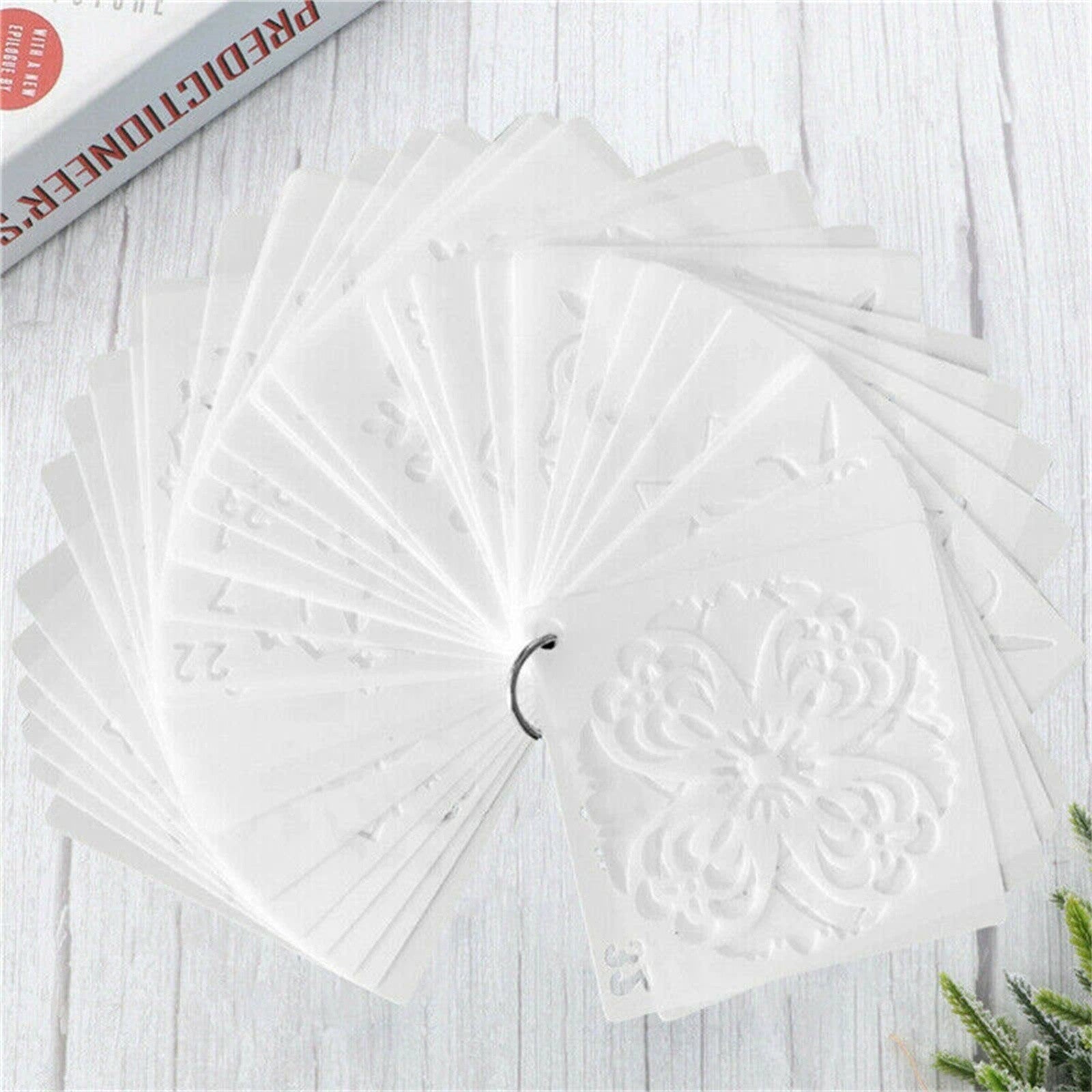 72PCS Mandala Painting Stencils DIY Drawing Templates Craft Scrapbooking Tool
