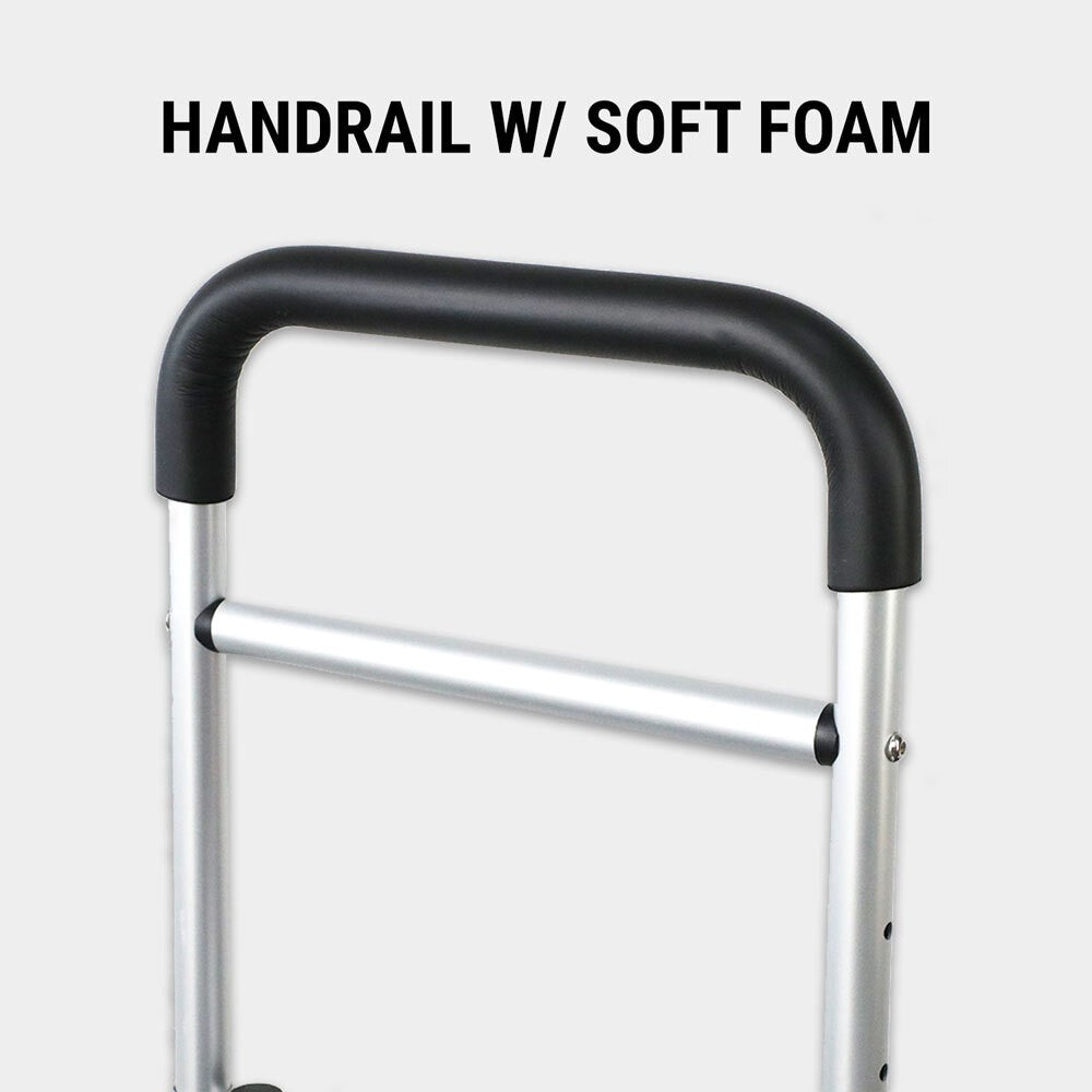 Adjustable Bedside Safety Rail for Elderly | Bed Assist Grab Bar for Fall Prevention & Mobility Support