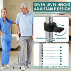 Senior Mobility Standing Aid Adjustable Height Elderly Stand Assist Support Device Non-Slip Walking Aid