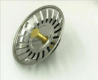 Stainless Steel Kitchen Sink Strainer – Drain Filter Waste Plug Stopper (80mm)