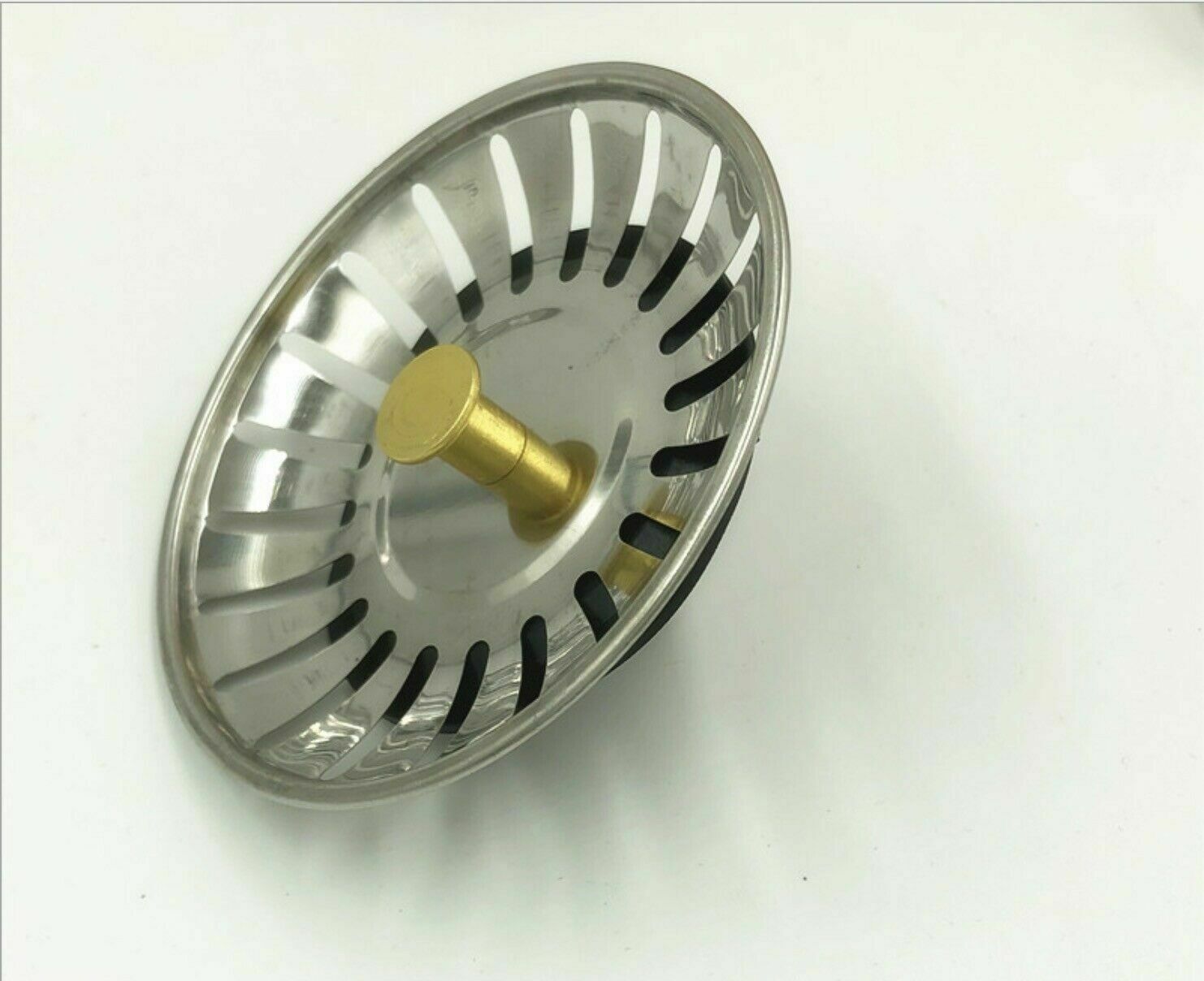 Stainless Steel Kitchen Sink Strainer – Drain Filter Waste Plug Stopper (80mm)