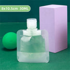 50PCS Reusable Travel Sample Pouches – Empty Plastic Bags for Makeup, Lotion, Shampoo and Liquid Toiletries