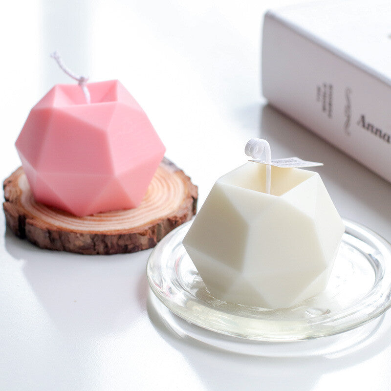 8 Cavity 3D Polygon Silicone Mold | Geometric Candle, Chocolate & Dessert Mould