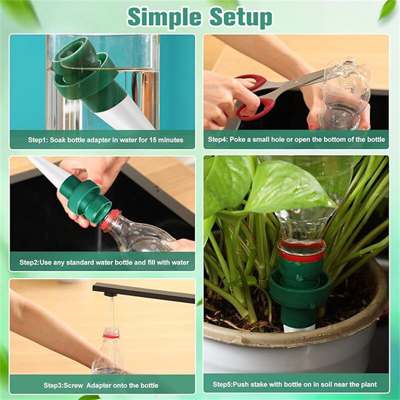 8PCS Self Watering Plant Spikes – Automatic Plant Watering System for Indoor & Garden Plants