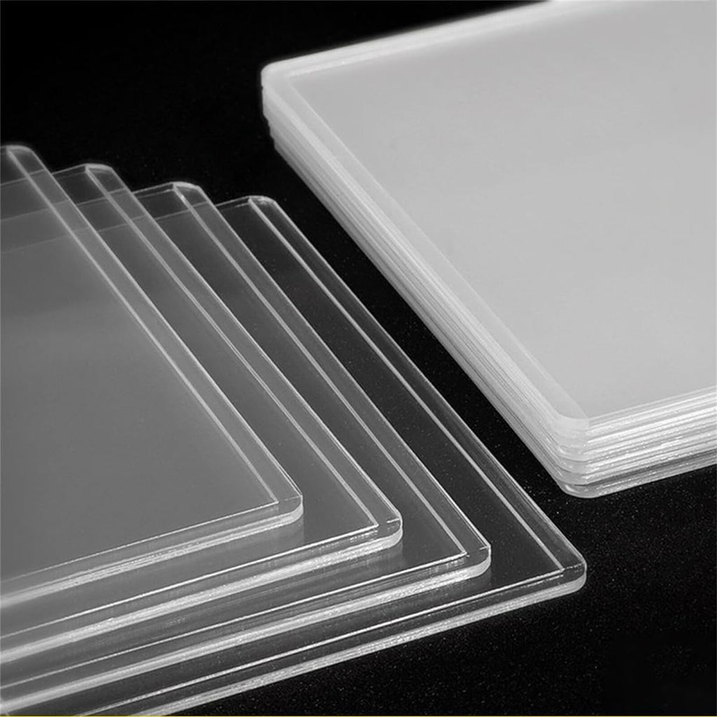 50 Pack 35PT Top Loader Card Holders – Clear Rigid Baseball and Trading Card Protectors