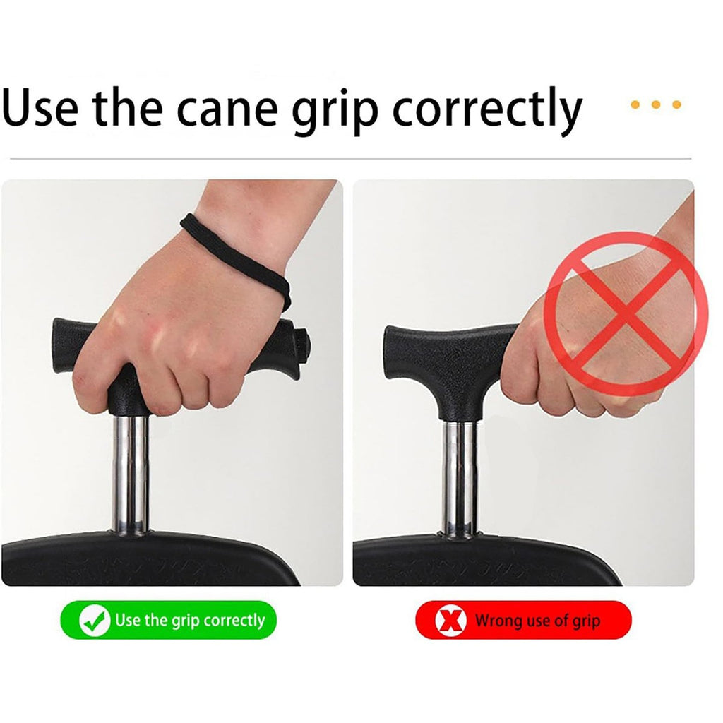 Foldable Seat Cane with Tripod Chair Portable Walking Stick Seat Outdoor Travel Mobility Aid