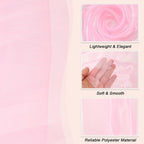 300cm Solid Sheer Organza Fabric Bridal Silky Fabric Roll Party Wedding Decor AU