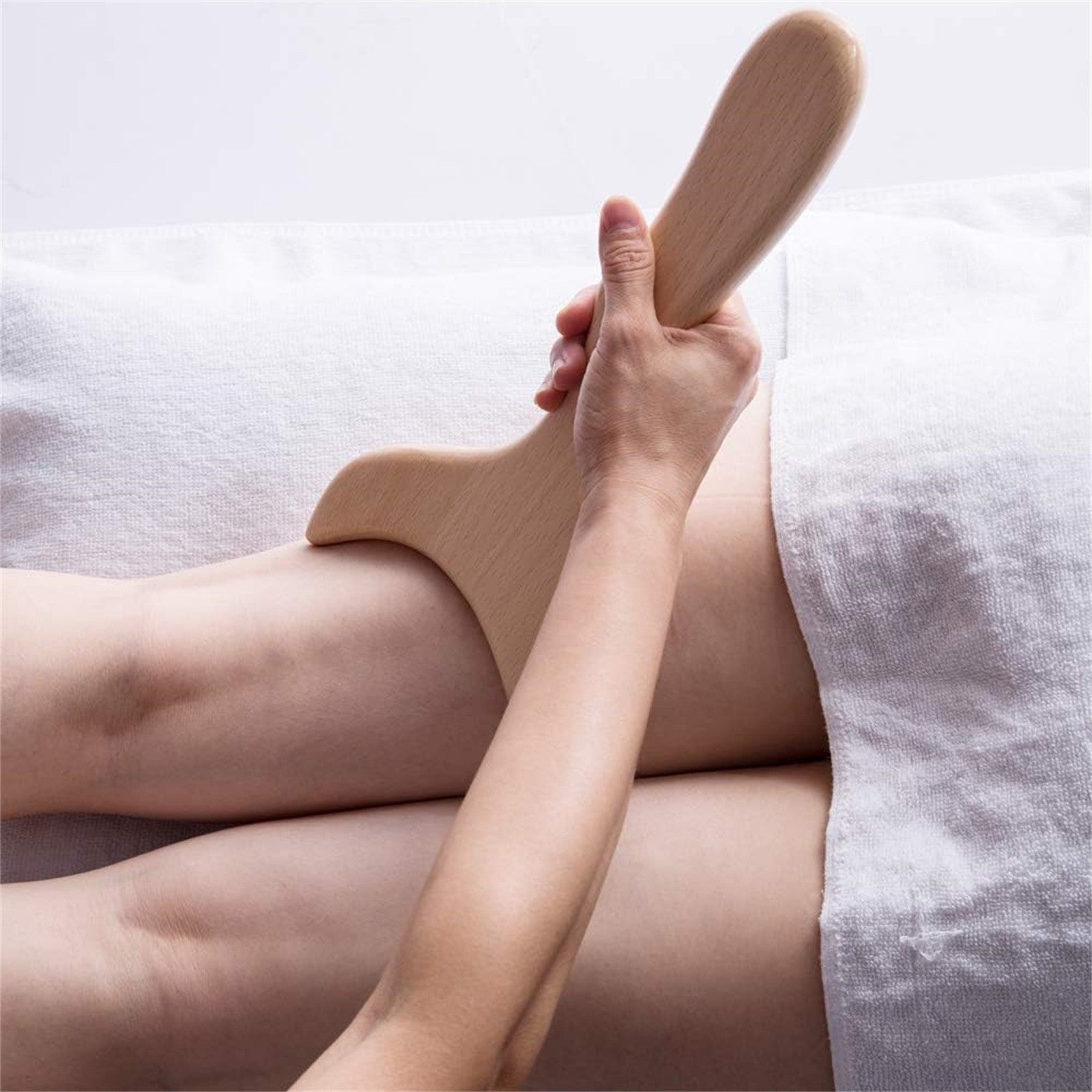2pcs Beechwood Massage Scraping Board | Wooden Gua Sha Body Massager Tool