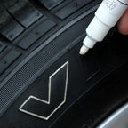 40pcs White Tyre Paint Marker Pens | Waterproof Tire Tread Marking Pens for Car & Motorcycle