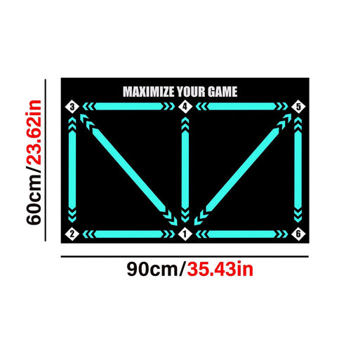 2 Pack Soccer Training Mat – Non Slip Football Dribbling and Footwork Practice Mat for Kids and Adults