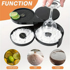 2pcs 3-Tier Cocktail Glass Rimmer | Bar Salt Sugar Seasoning Box for Bartender