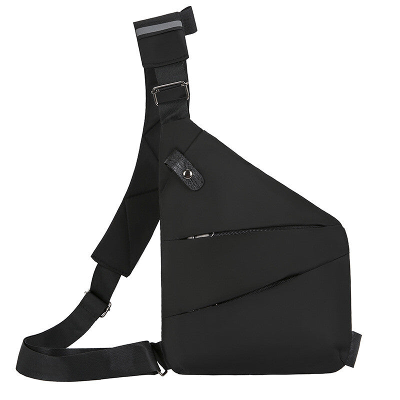 Men’s Anti Theft Travel Shoulder Bag - Waterproof Portable Chest Sling Pocket Bag