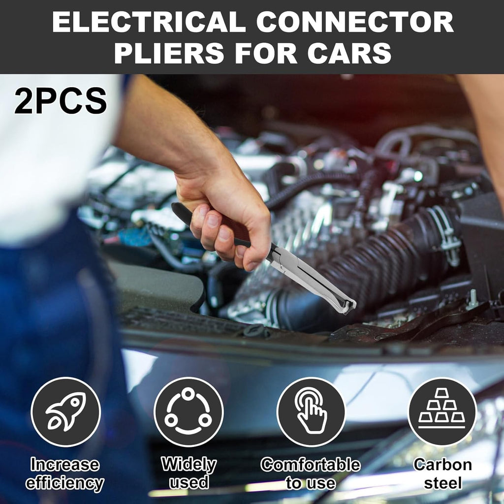 2pcs Electrical Connector Disconnect Pliers | Automotive Plug Removal Tool