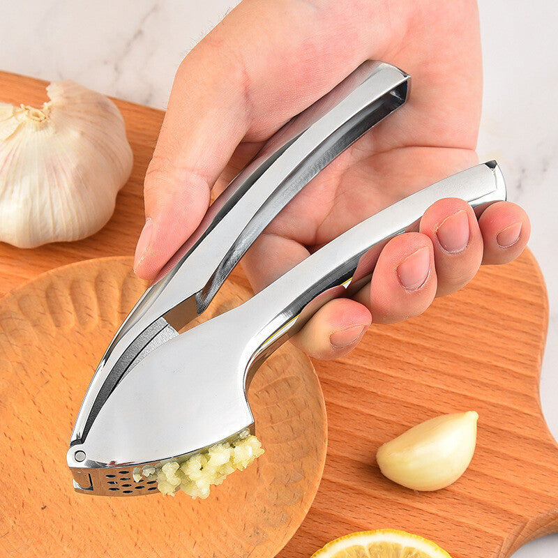 Garlic Press Crusher Stainless Steel Garlic Mincer Ginger Chopper Kitchen Tool