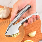 Garlic Press Crusher Stainless Steel Garlic Mincer Ginger Chopper Kitchen Tool