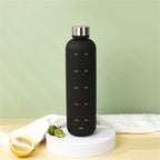 1L Motivational Water Bottle with Time Markings | BPA-Free Tritan Sports Drink Bottle