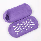 4 Pairs Moisturizing Gel Heel Socks - Cracked Dry Feet Repair Spa Foot Care Socks