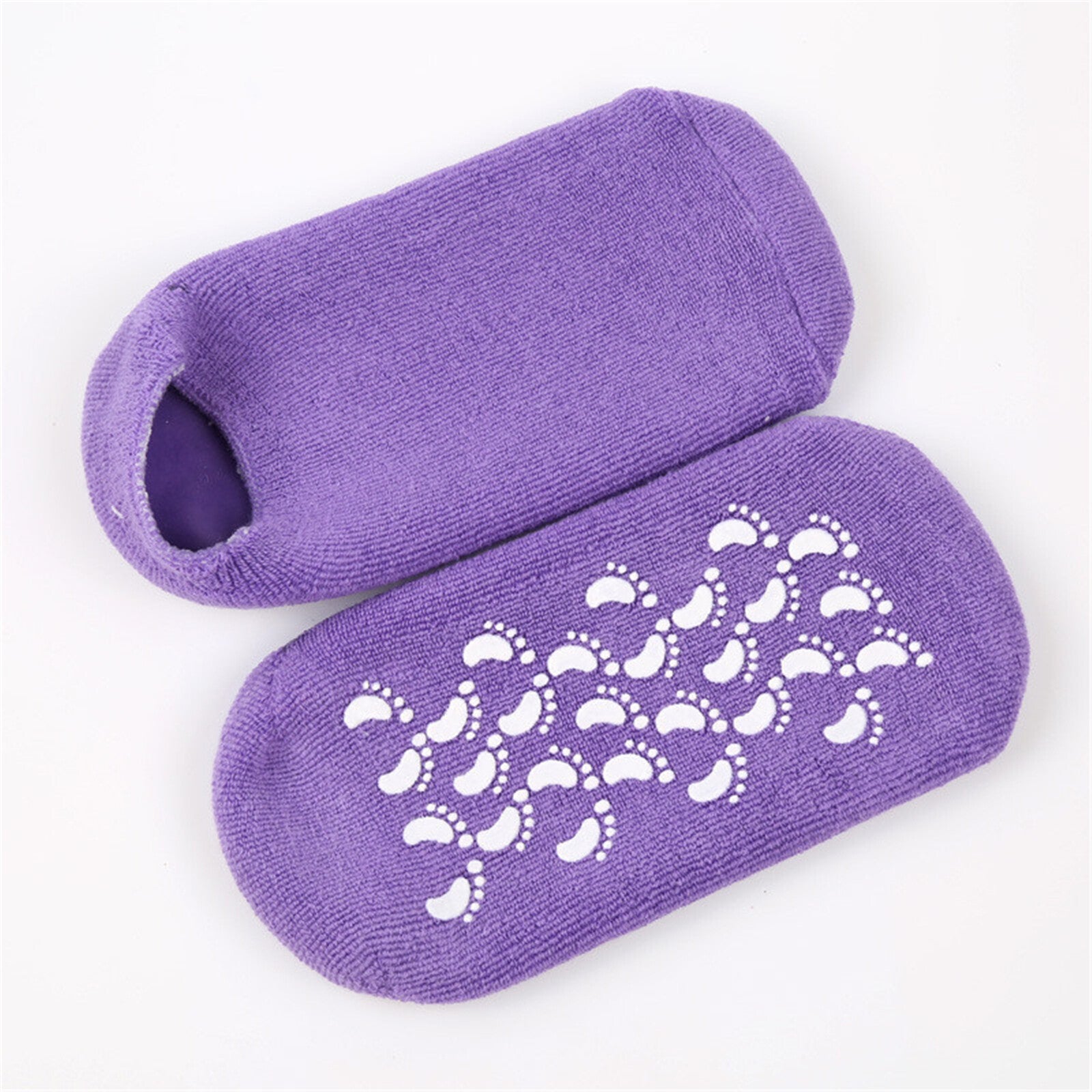 4 Pairs Moisturizing Gel Heel Socks - Cracked Dry Feet Repair Spa Foot Care Socks