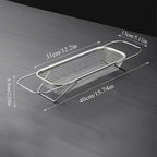 Vegetable Strainer Drainage Basket Stainless Steel Expandable Over Sink Colander