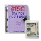 2 Pack Money Saving Challenge Binder – Mini Budget Envelope Savings Book for Cash Budgeting and Financial Goals