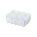 2pcs Fridge Storage Organizer Boxes | 6 Grid Vegetable Onion Meat Drain Containers