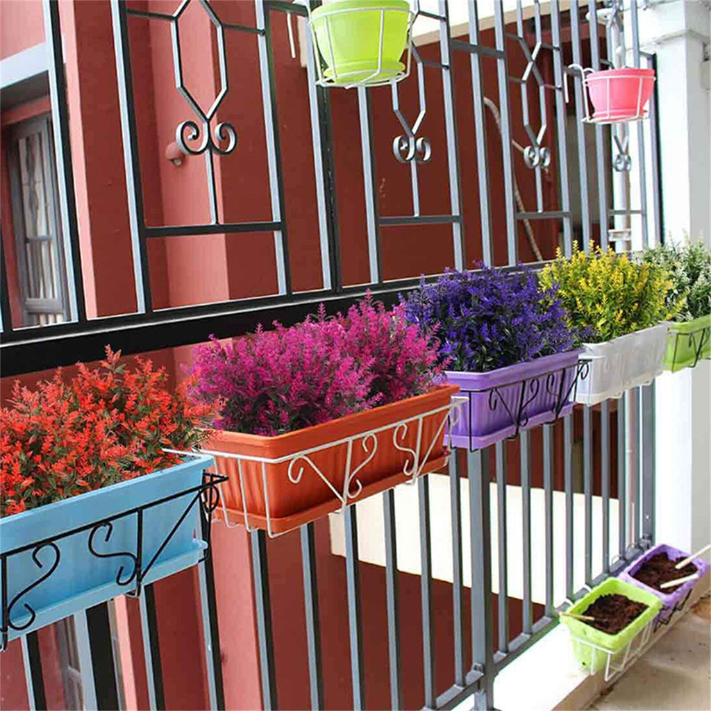 30PCS Artificial Lavender Flowers – UV Resistant Outdoor Faux Plants Garden Decor