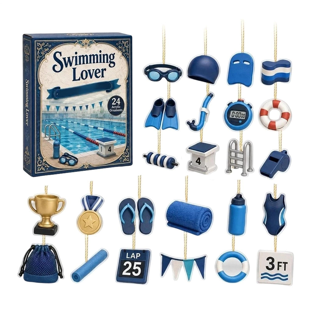 2026 24 Days Countdown Calendar Gift Swimming Christmas Advent Calendar Surprise