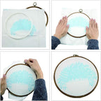 2X8/15cm Hand Embroidery Display Frame  Embroidery Hoop Flexi Hoop Decoration AU