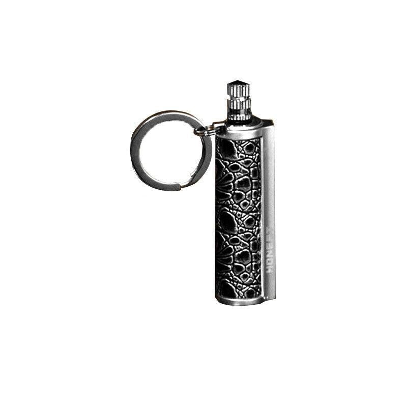 Waterproof Fire Starter Flint Match Keychain – Metal Survival Lighter for Camping