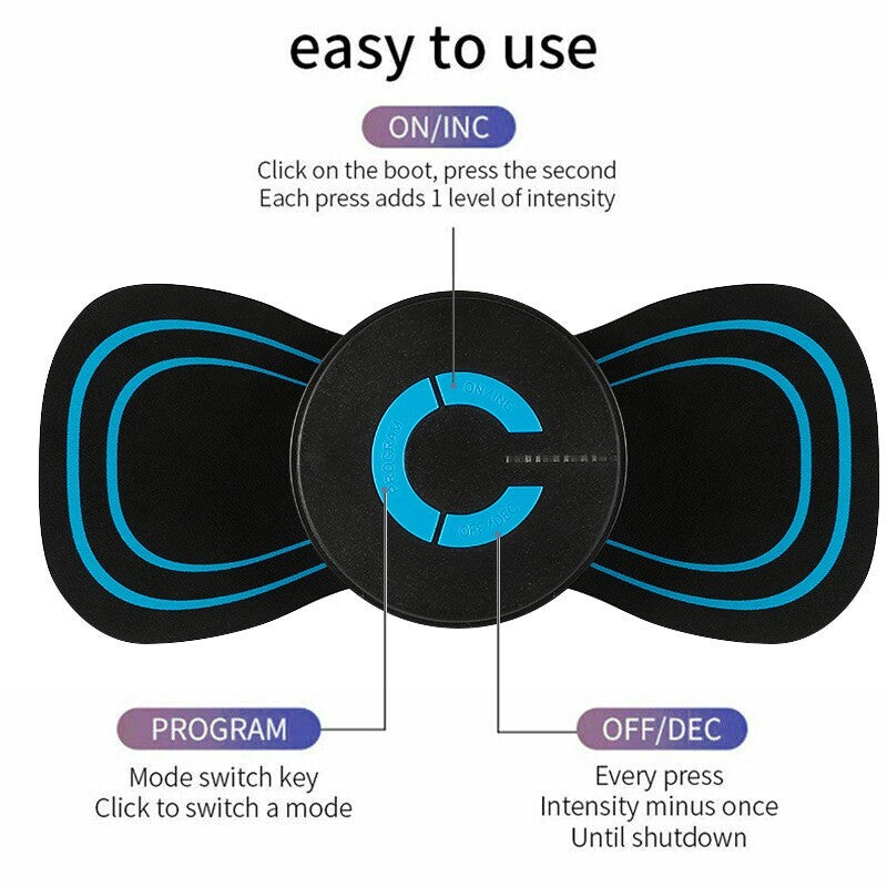 Massager buttons and controls