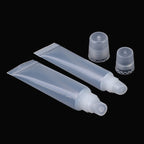 100PCS 8ml Empty Lip Gloss Tubes – Clear Refillable Lip Balm Squeeze Containers