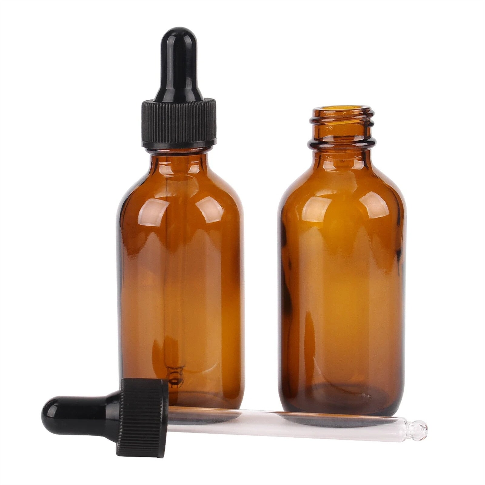30ml Amber Glass Dropper Bottles | Essential Oil Pipette Reagent Eye Drop Bottle