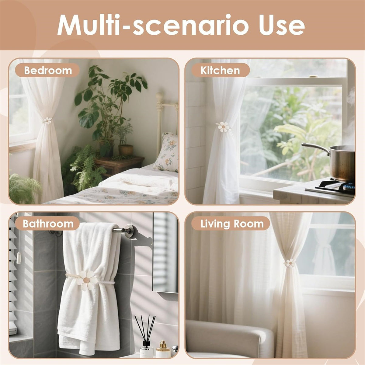 Curtain tieback pairs option