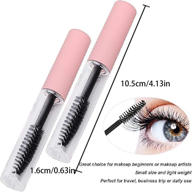 50PCS 10ml Empty Mascara Tube with Brush Wand Eyelash Serum Bottle Refillable
