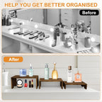 6pcs 3 Tier Wooden Display Risers Set | Rectangular Cupcake Dessert & Retail Display Stands