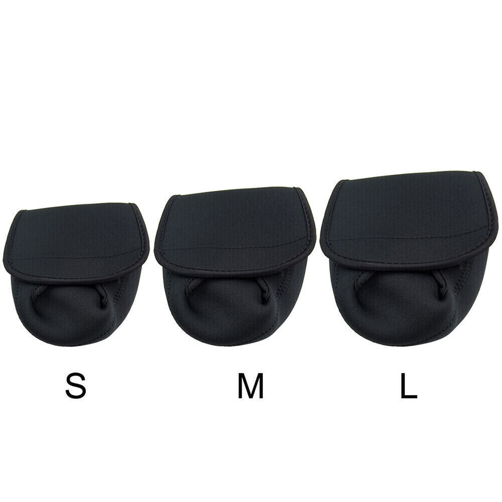 2PCS Fishing Reel Covers Neoprene Waterproof Protective Case Spinning Reel Pouch