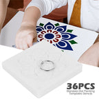 72PCS Mandala Painting Stencils DIY Drawing Templates Craft Scrapbooking Tool