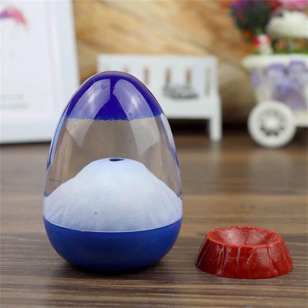 2PCS Volcano Liquid Hourglass Sensory Timer Calming Sandglass Desktop Decor